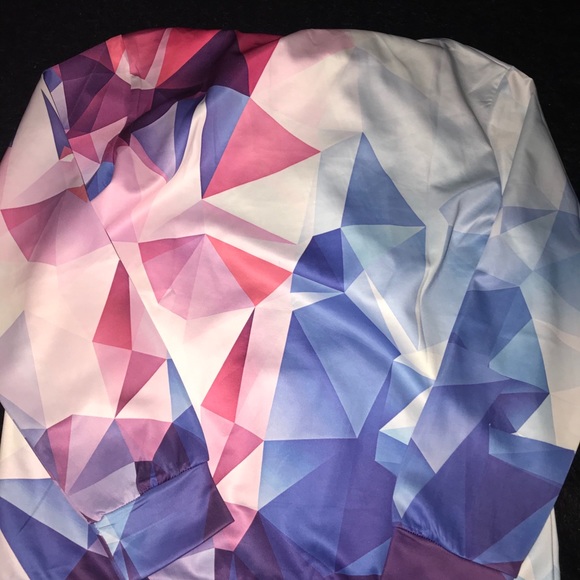 Bright colored silky hoodie🤗🤗like new - Picture 6 of 7